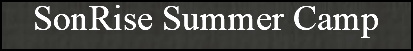 SonRise Summer Camp